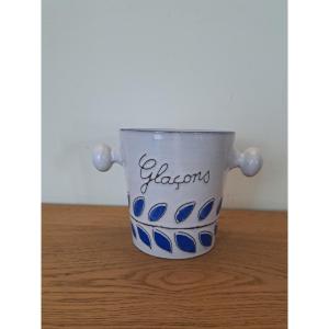 Seau à glaçons , Céramique , année 60 . 