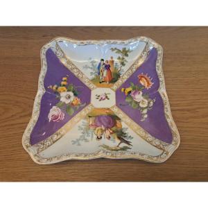 Jatte à bord mouvementé , Porcelaine de Meissen , Fin XIX°/1900 . 