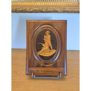 Marqueterie de Nice , Miroir pliant , Fin XIX°/Début XX°. 