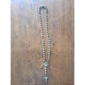 Rosary , Silver Filigree , XIX°.