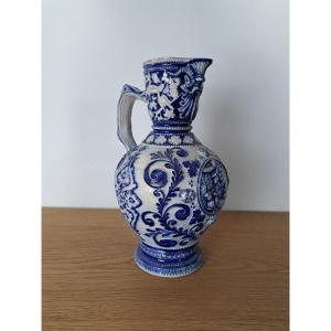 Stoneware Pitcher From Westerwald, XIX°.