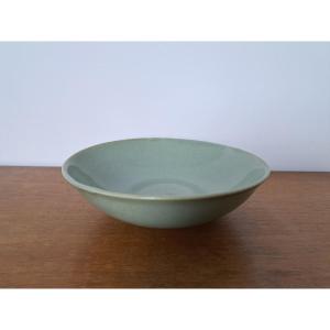 Jean Girel , Coupe , Porcelaine céladon , XX°.