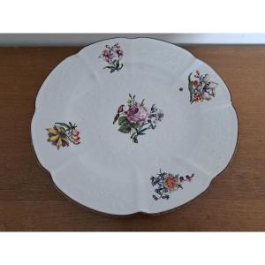 Meissen , Assiette plate , Porcelaine , Gotzkowsky , XVIII°.