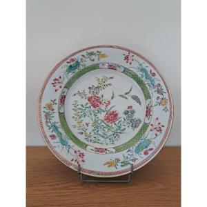 Chine , Plat de présentation , Porcelaine , Famille Verte , XVIII°. 