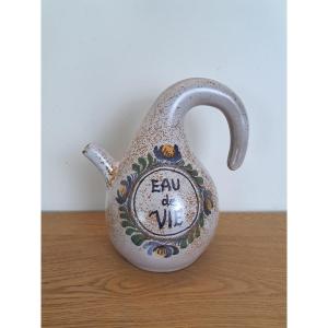 Jean De Lespinasse, "eau De Vie," Coloquinte Bottle, Ceramic, 20th Century. 