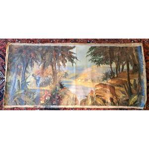 Jungle Landscape, Oil On Canvas, Signed, XX.