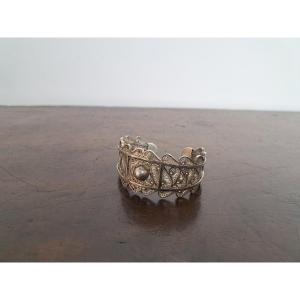 Bracelet en argent filigrané , XX°. 