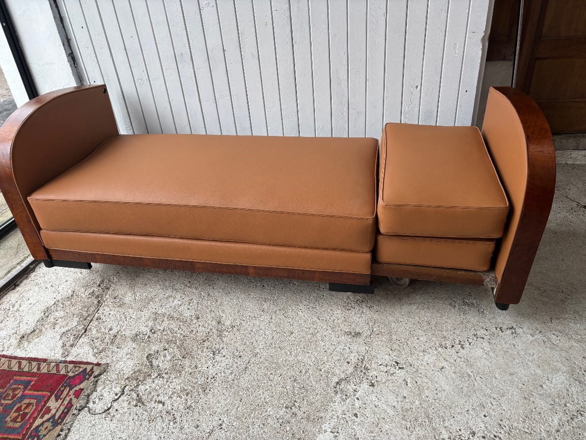 Reupholstered Art Deco Sofa, 1930s-photo-7
