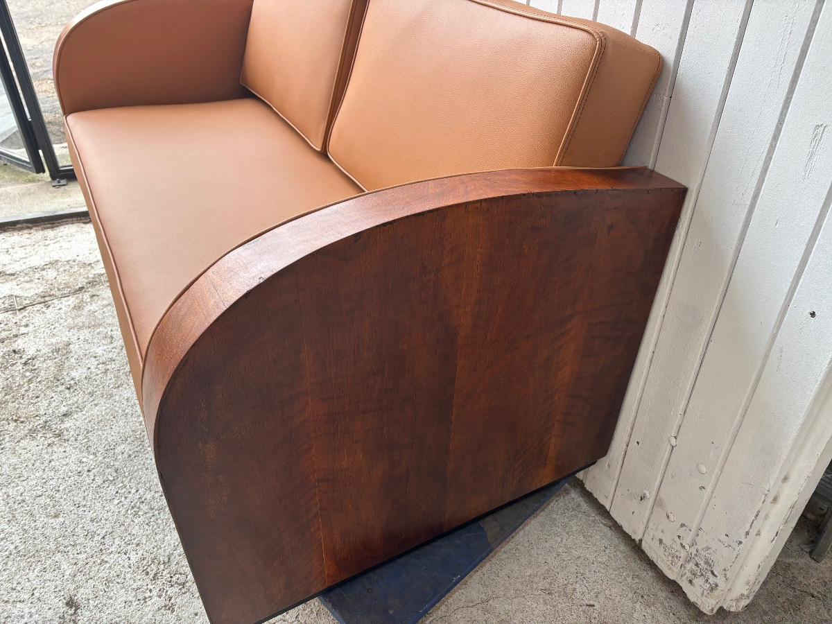 Reupholstered Art Deco Sofa, 1930s-photo-8