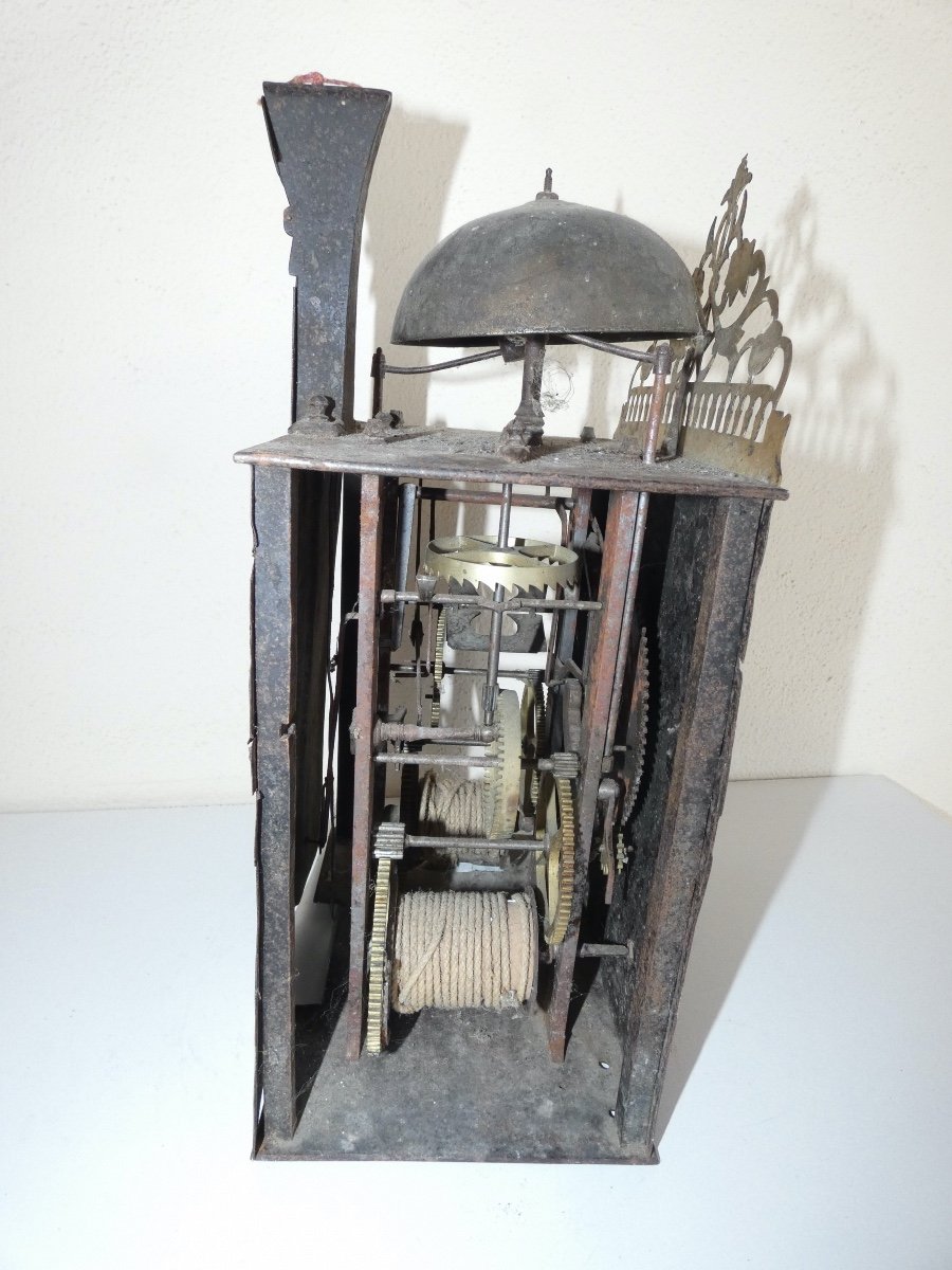 Pendule Horloge Comtoise A 1 Aiguille-photo-3