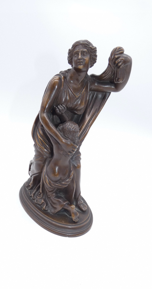 SCULPTURE EN BRONZE REPRESENTANT 2 FEMMES PATINE BARBEDIENNE
