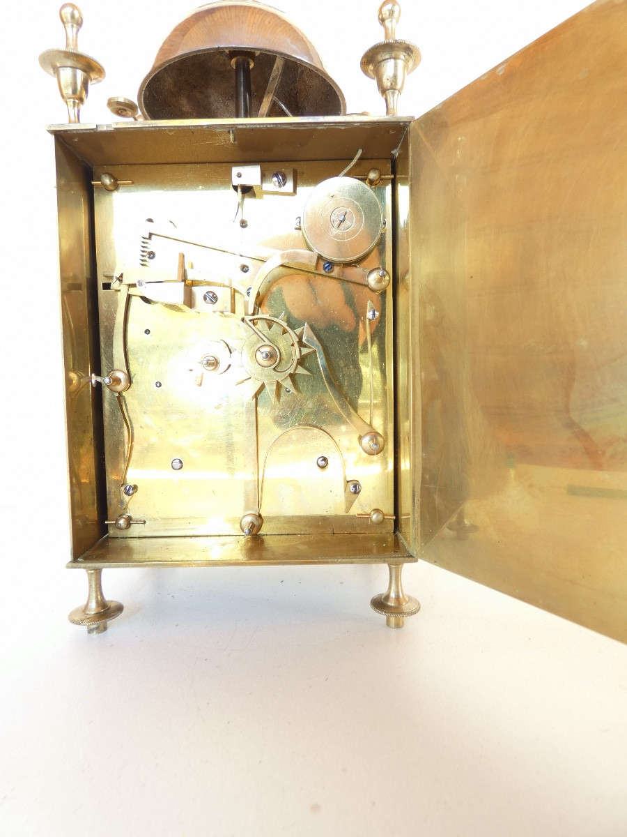 HORLOGE PENDULE CAPUCINE 19EME SIECLE EPOQUE EMPIRE-photo-4
