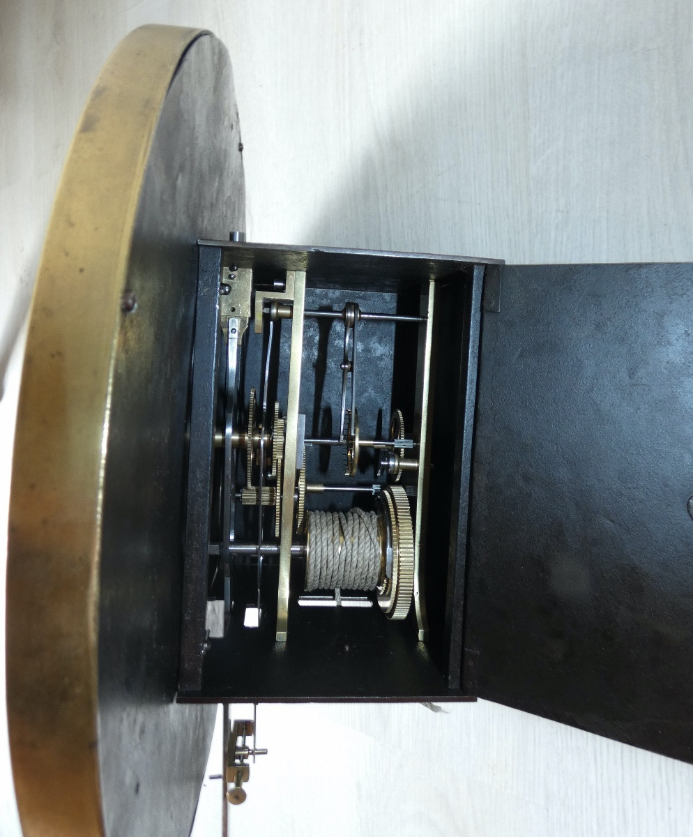 HORLOGE COMTOISE REGULATEUR ECHAPPEMENT A CHEVILLES -photo-3