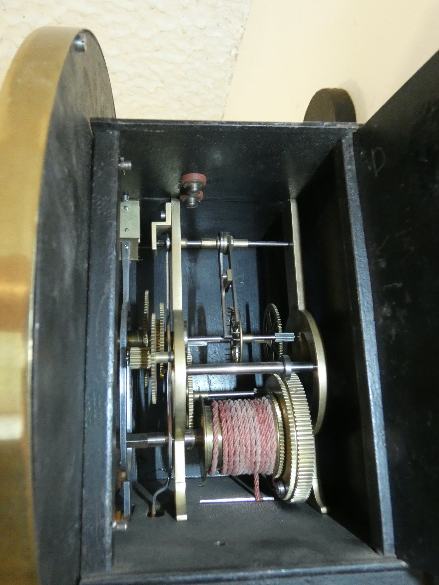 HORLOGE COMTOISE PENDULE REGULATEUR ECHAPPEMENT A CHEVILLES TROTTEUSE CENTRALE-photo-3