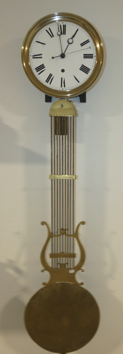 HORLOGE COMTOISE PENDULE REGULATEUR ECHAPPEMENT A CHEVILLES TROTTEUSE CENTRALE