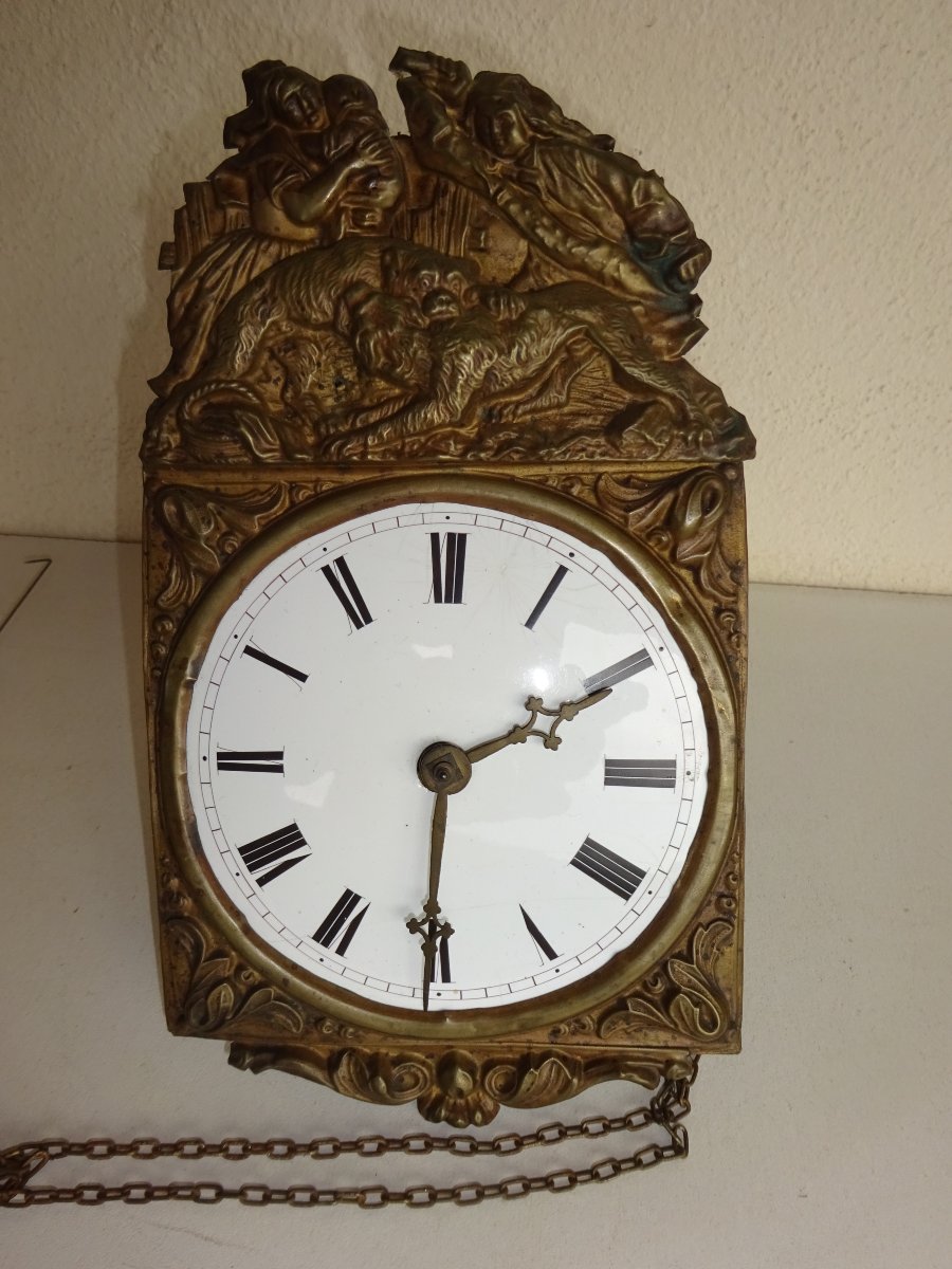Comtoise Clock, Pendulum, Bailly Movement, In Morez