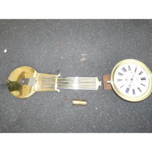 Horloge Pendule Regulateur Avec Un Magnifique Balancier Compense
