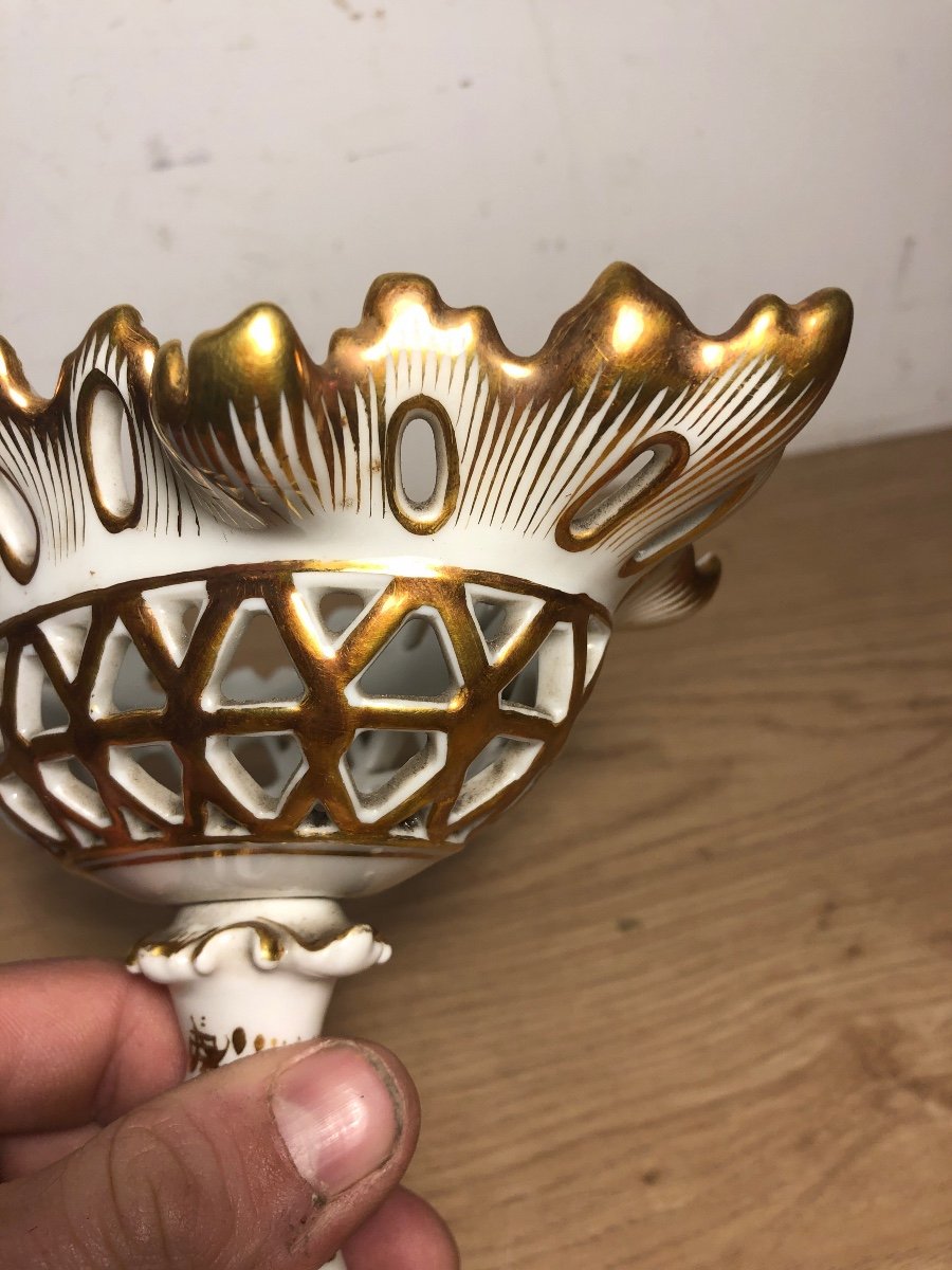 Paris Porcelain Cup Napoleon III Period 19th Century-photo-2