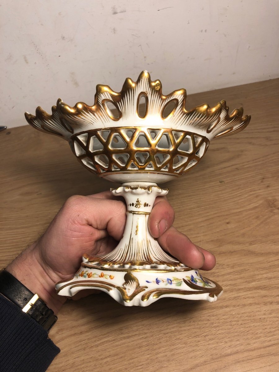 Paris Porcelain Cup Napoleon III Period 19th Century-photo-3