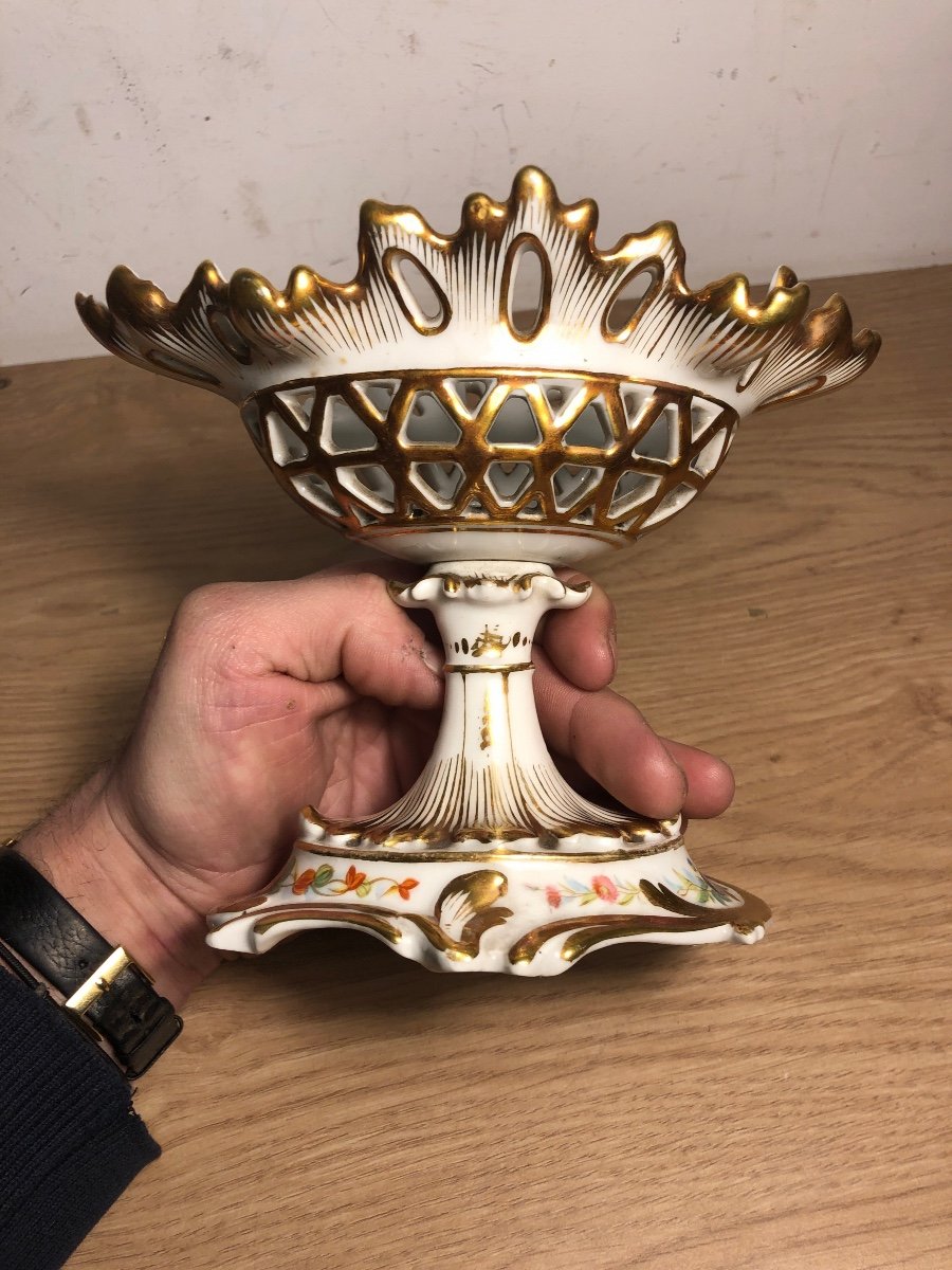 Paris Porcelain Cup Napoleon III Period 19th Century-photo-5