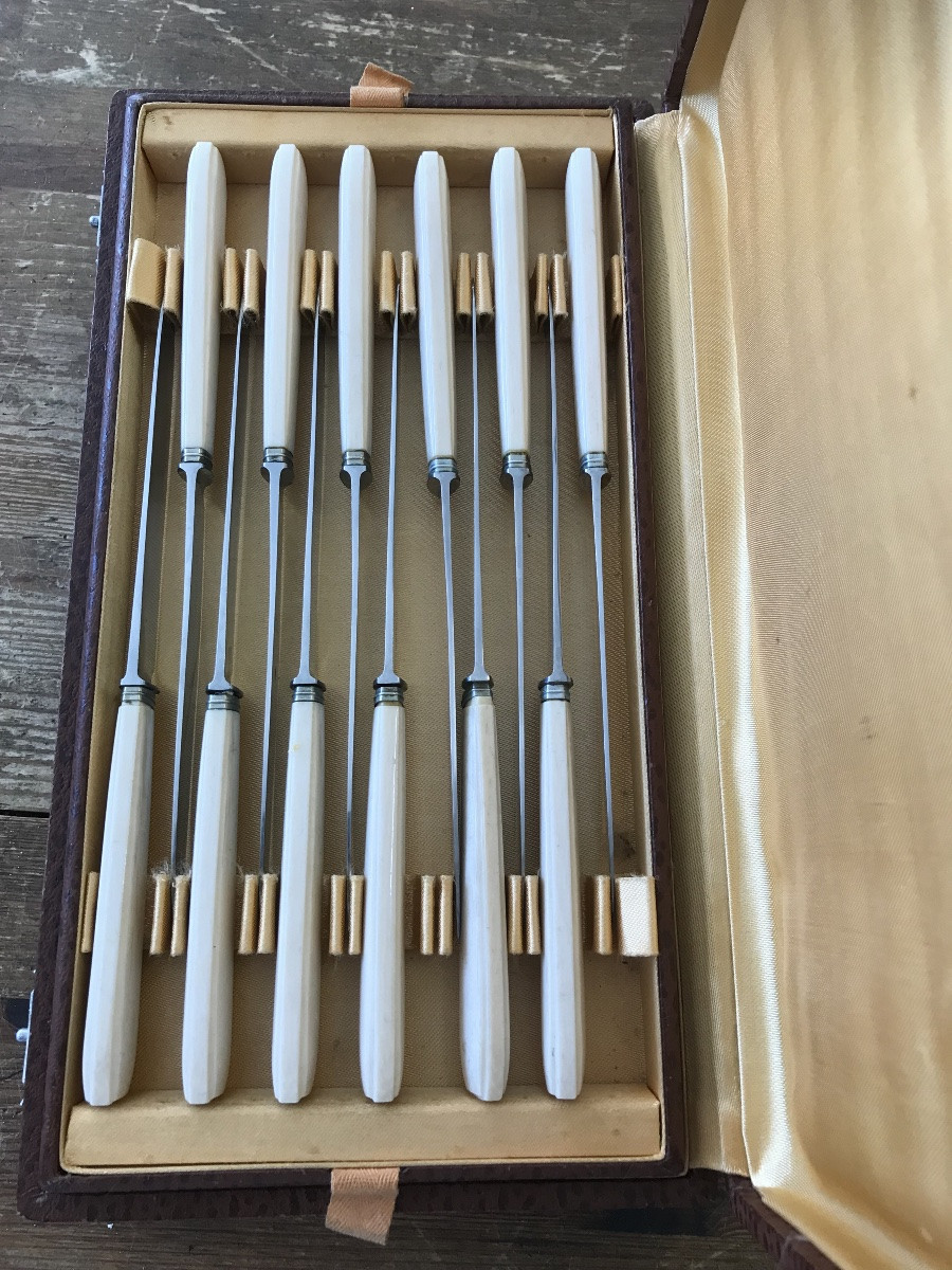 Box Of 24 Christofle Knives -photo-6