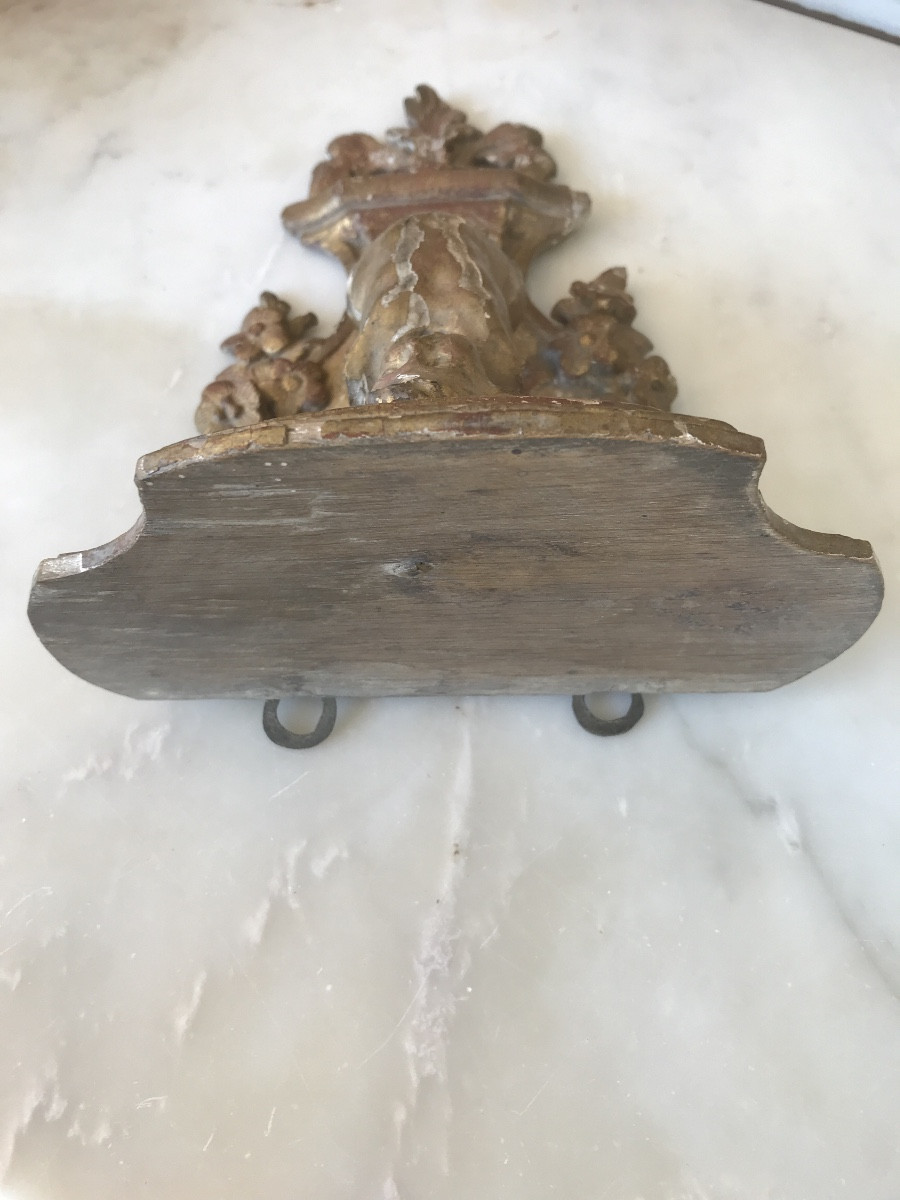 Console d applique en bois doré 18 eme -photo-6