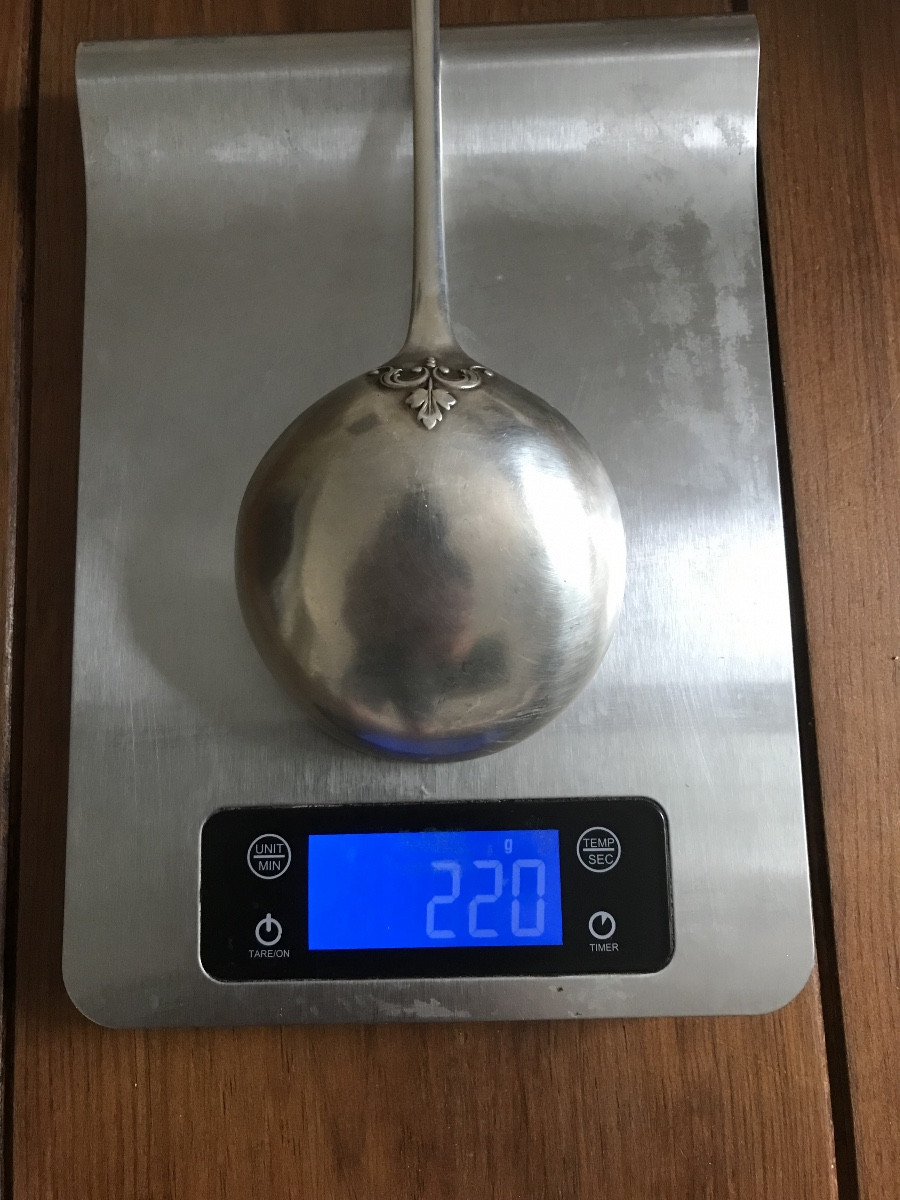 Louche en argent massif 220grammes -photo-2