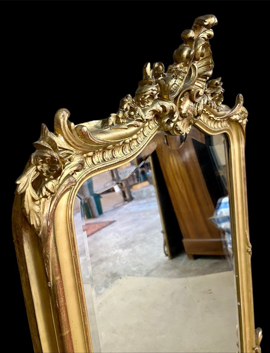 Miroir Napoléon III De Style Louis XV-photo-2