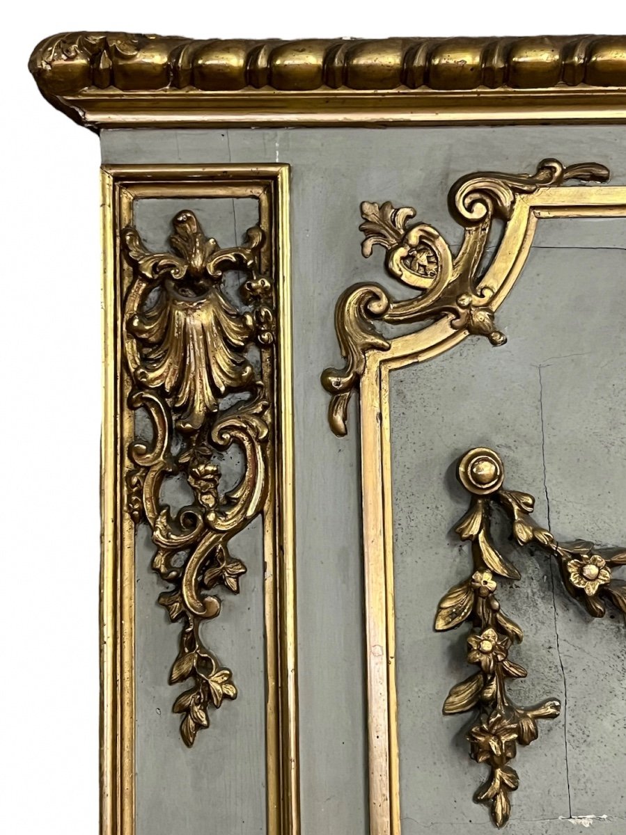 Large Trumeau Mirror - Napoleon III Period-photo-3