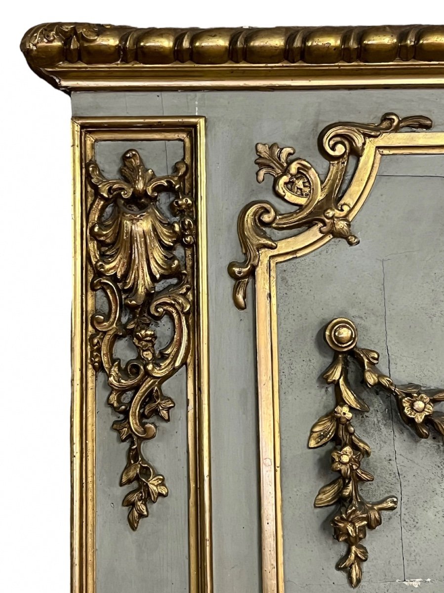 Grand Miroir Trumeau - époque Napoléon III-photo-3