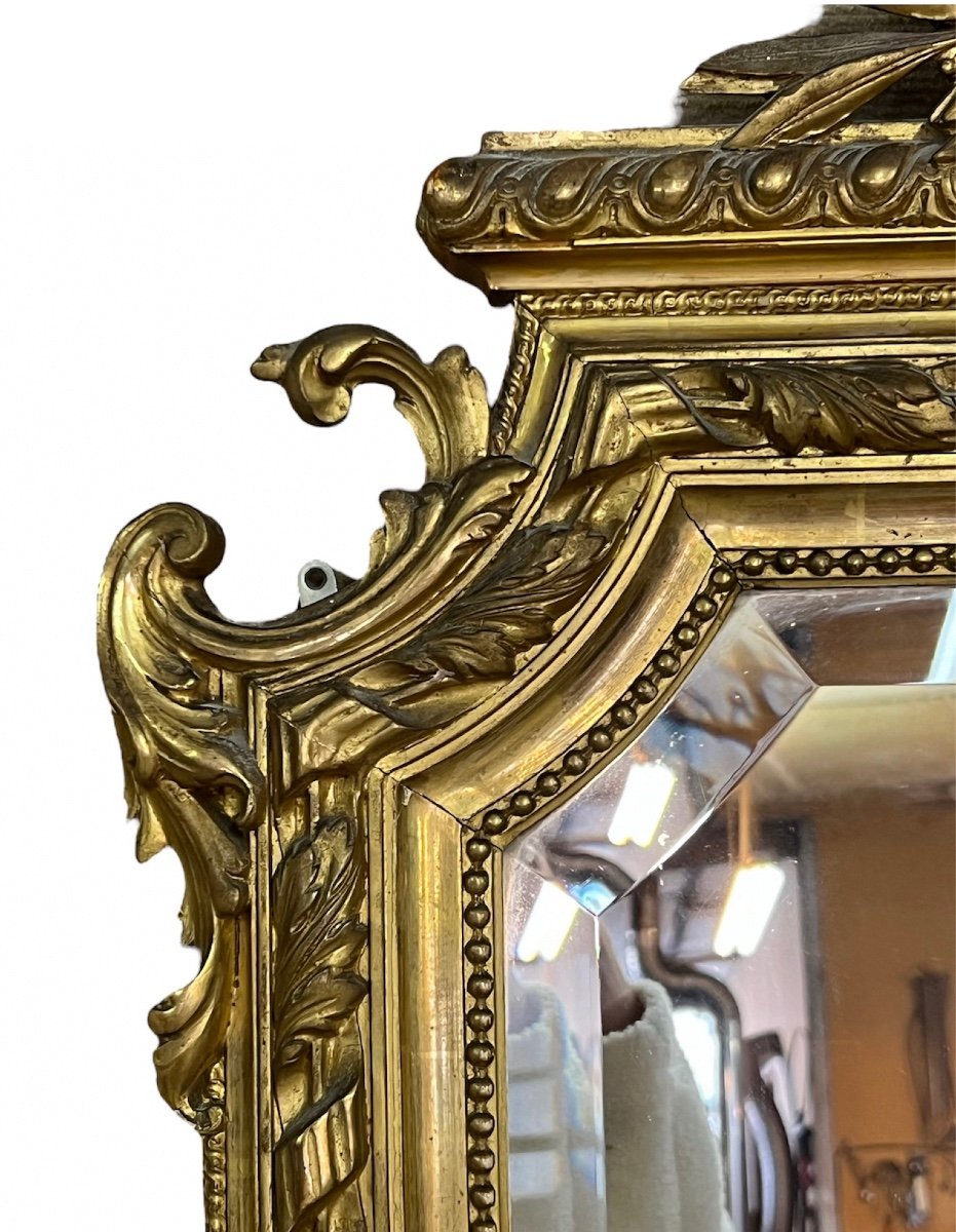 Miroir d'époque Napoléon III De Style Louis XVI-photo-1