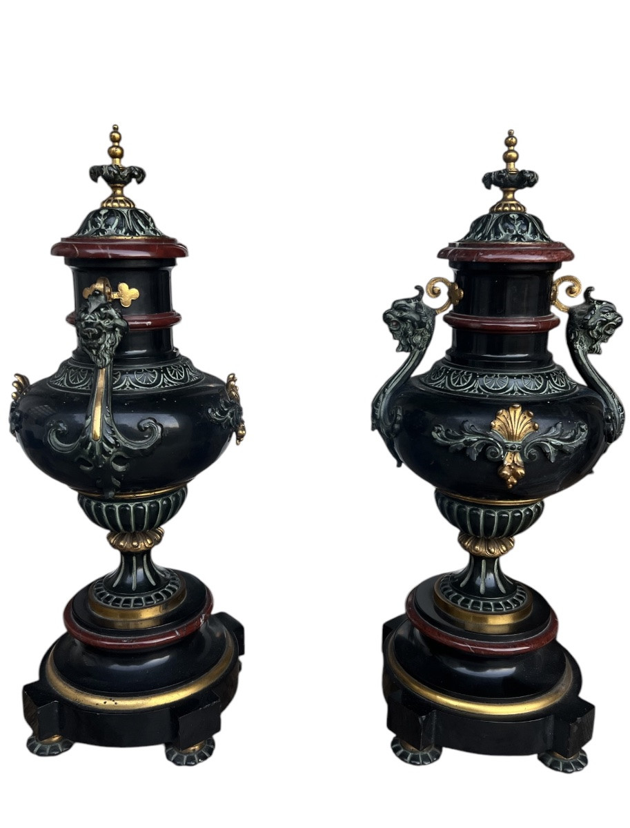 Pair Of Cassolettes - Napoleon III Period-photo-2