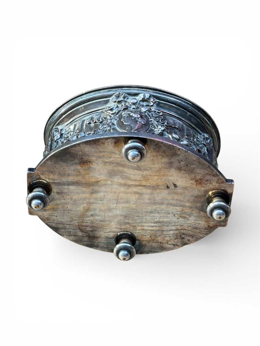 Silver-plated Metal Jewelry Box – Napoleon III Period-photo-2