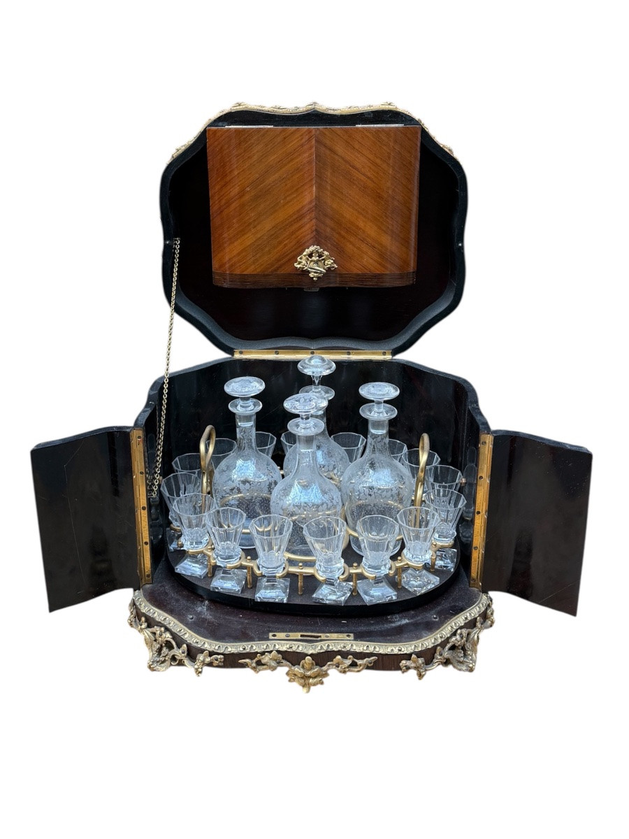Napoleon III Period Liquor Cabinet -photo-2