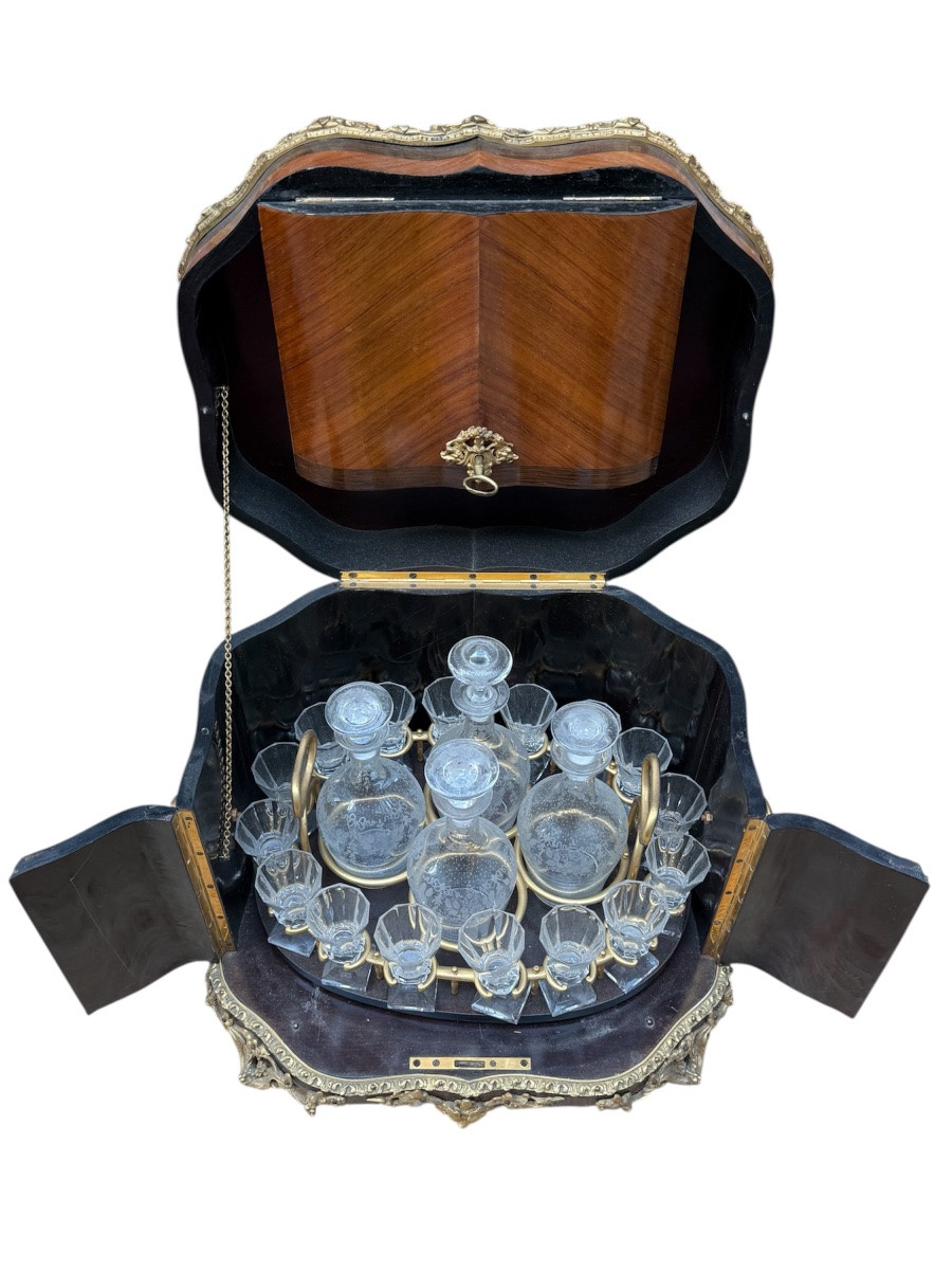 Napoleon III Period Liquor Cabinet -photo-3