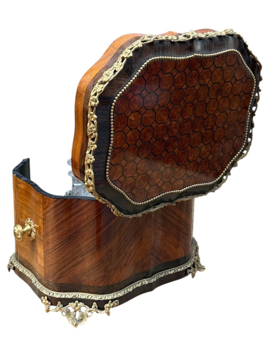 Napoleon III Period Liquor Cabinet -photo-3