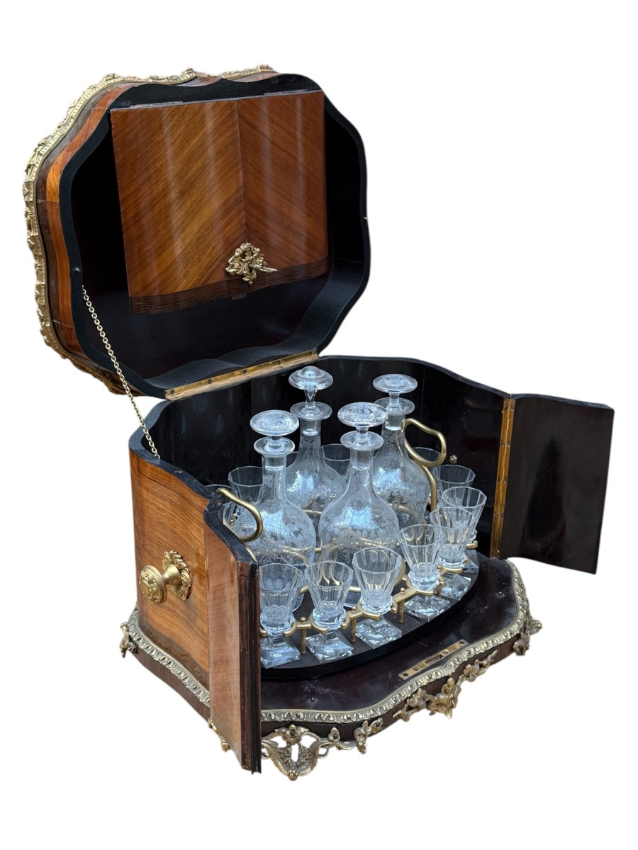 Napoleon III Period Liquor Cabinet 