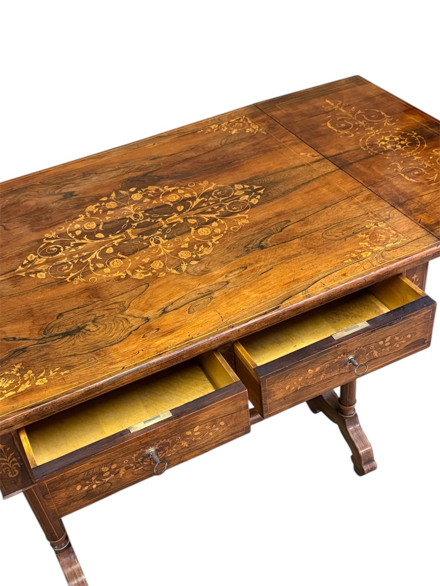 Bureau à volets /  époque Charles X-photo-2