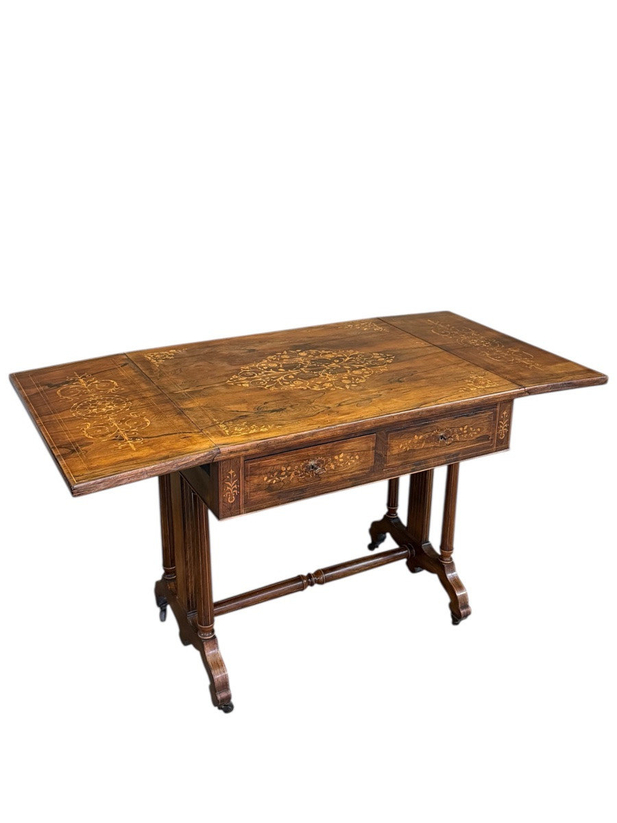 Bureau à volets /  époque Charles X-photo-3