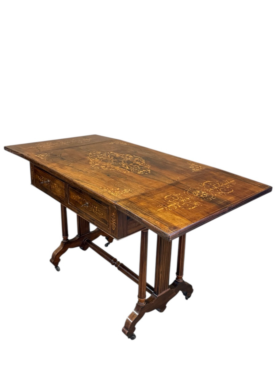 Bureau à volets /  époque Charles X-photo-5