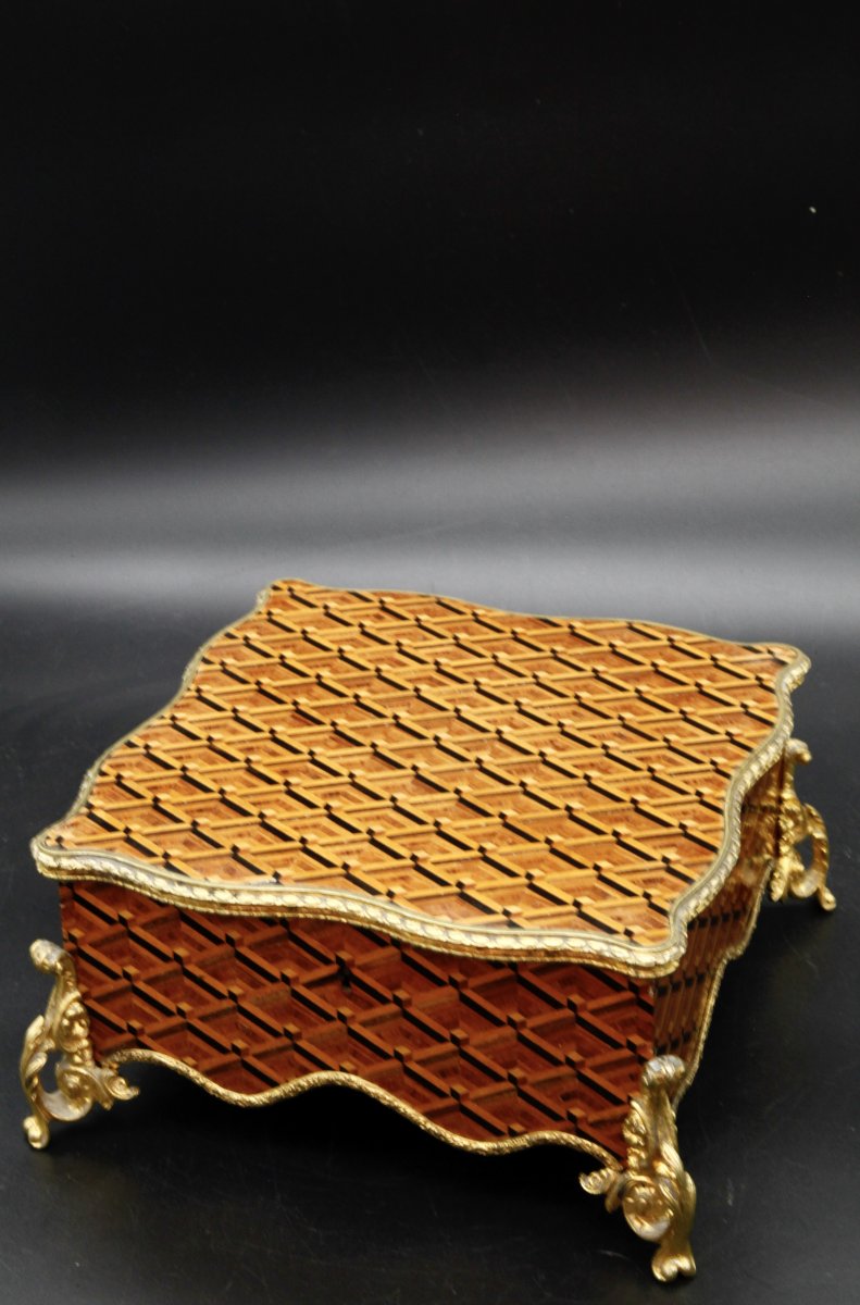 Coffret à Mouchoirs Signé Gesler Napoléon III-photo-2