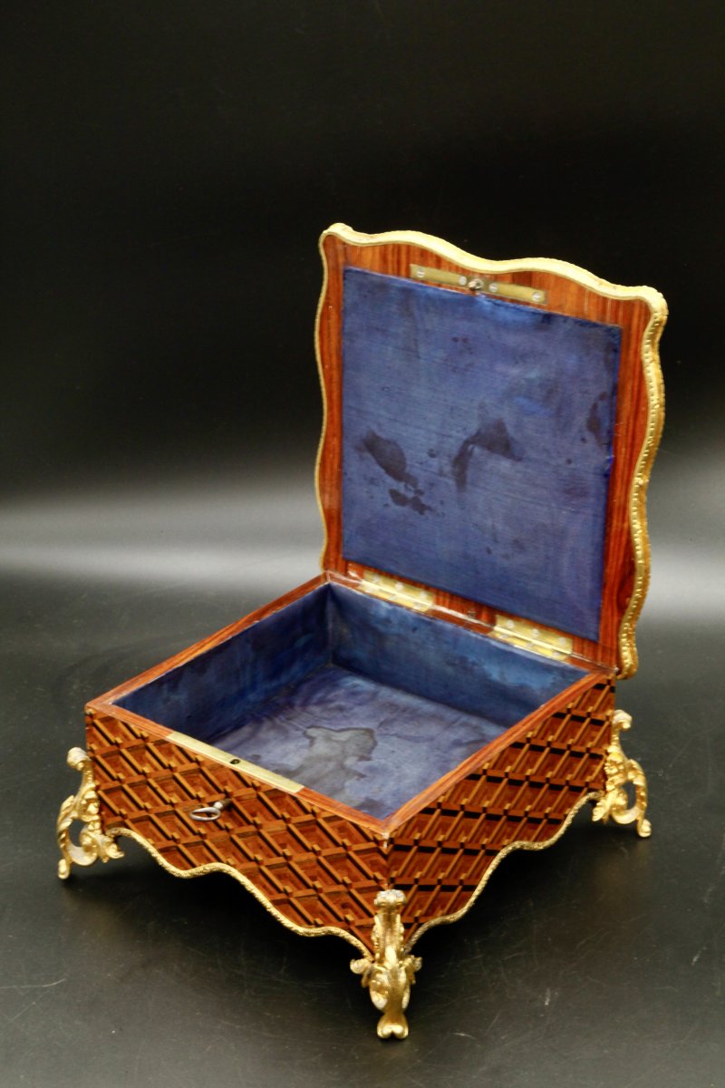 Coffret à Mouchoirs Signé Gesler Napoléon III-photo-1