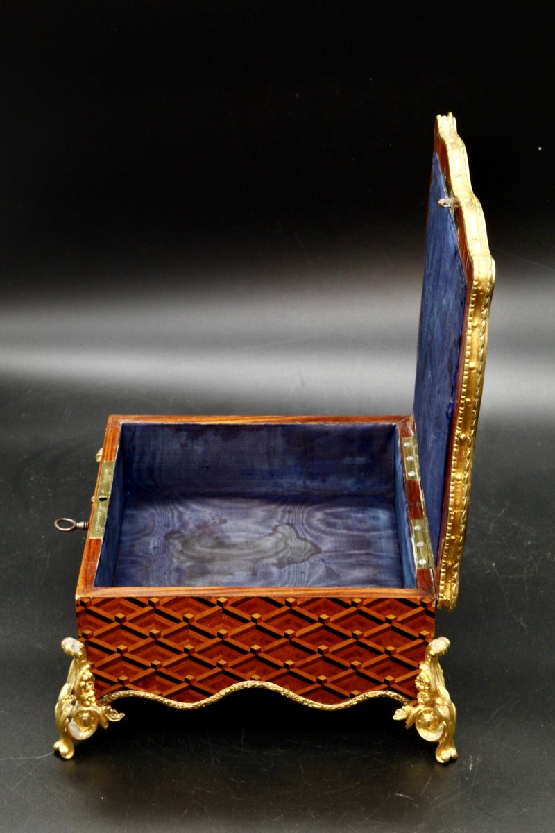 Coffret à Mouchoirs Signé Gesler Napoléon III-photo-2