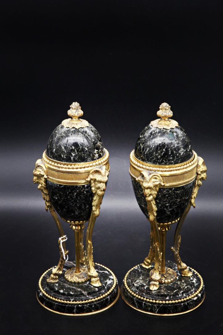 Paires De Cassolettes Bougeoirs Napoléon III