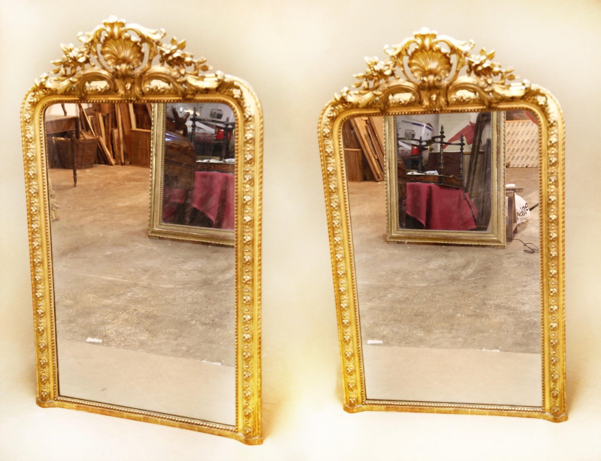 Napoleon III Golden Mirror-photo-3