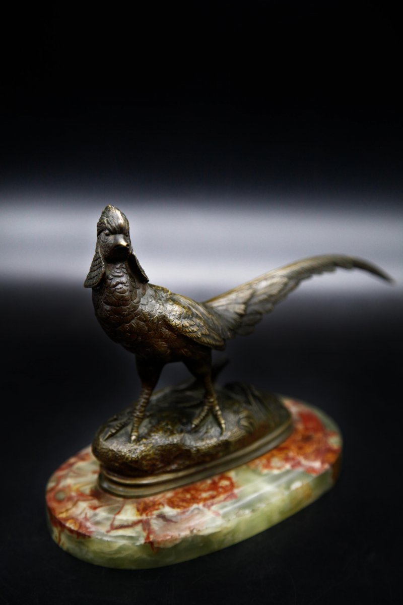 Bronze XIX - Venerated Pheasant On Base