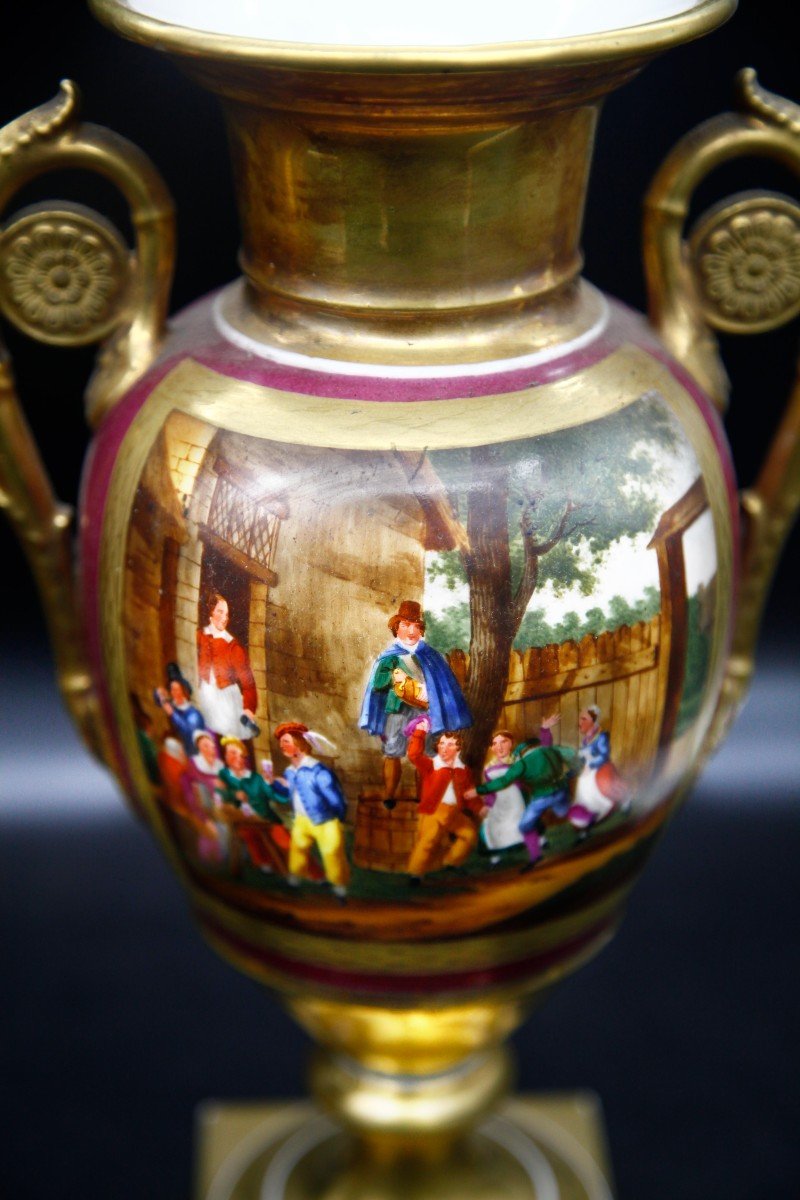 Pair Of Medecis Vases - Empire Period-photo-2