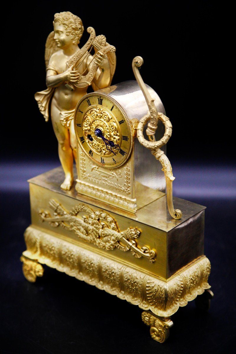 Gilt Bronze Clock - Restoration Period-photo-2