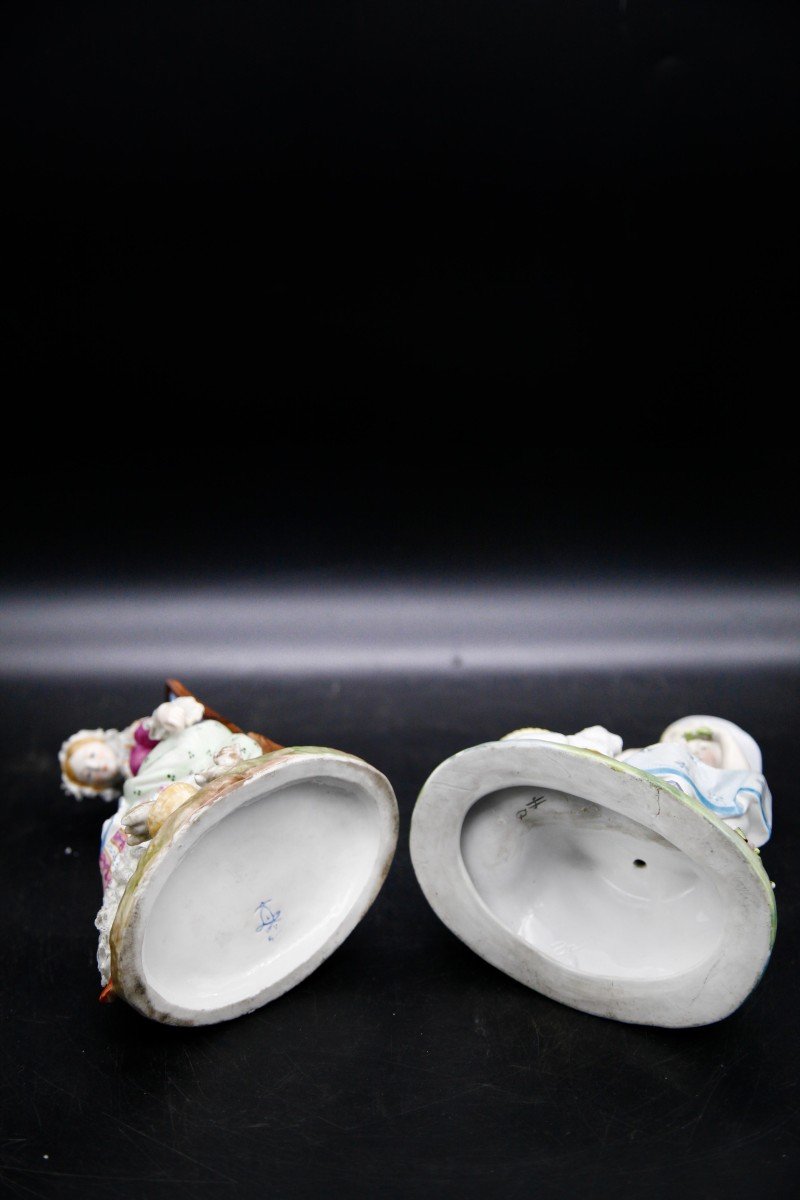 2 Policrome Biscuits In Paris Porcelain-photo-2