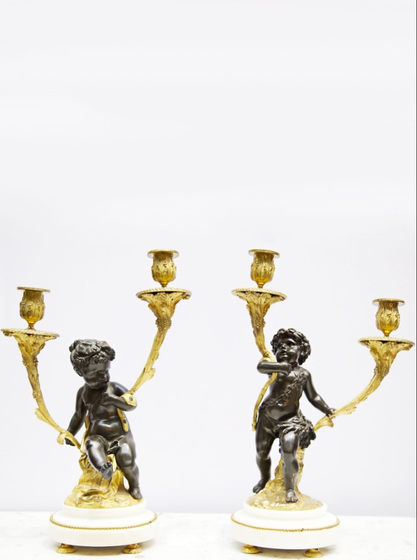 Pair Of XIXth Louis XVI Style Candelabra - Napoleon III